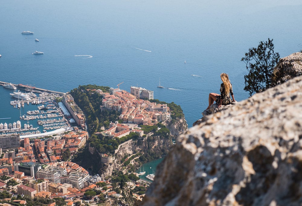 plus beau sud est point de vue Tête de Chien Monaco