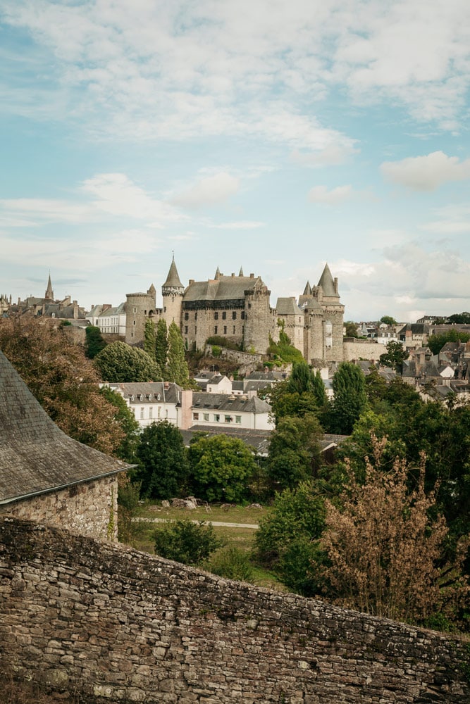 meilleur panorama sur château de Vitré Bretagne