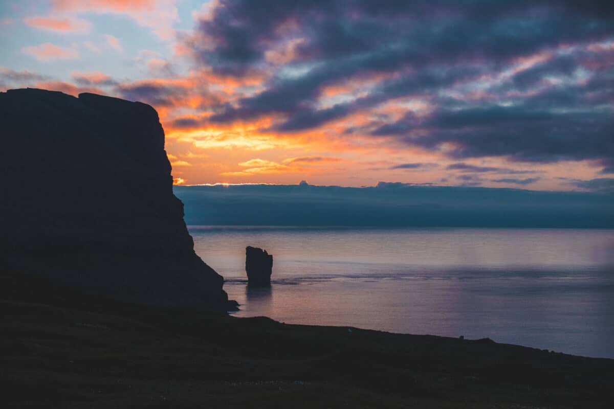 plus beau sunset des iles Féroé