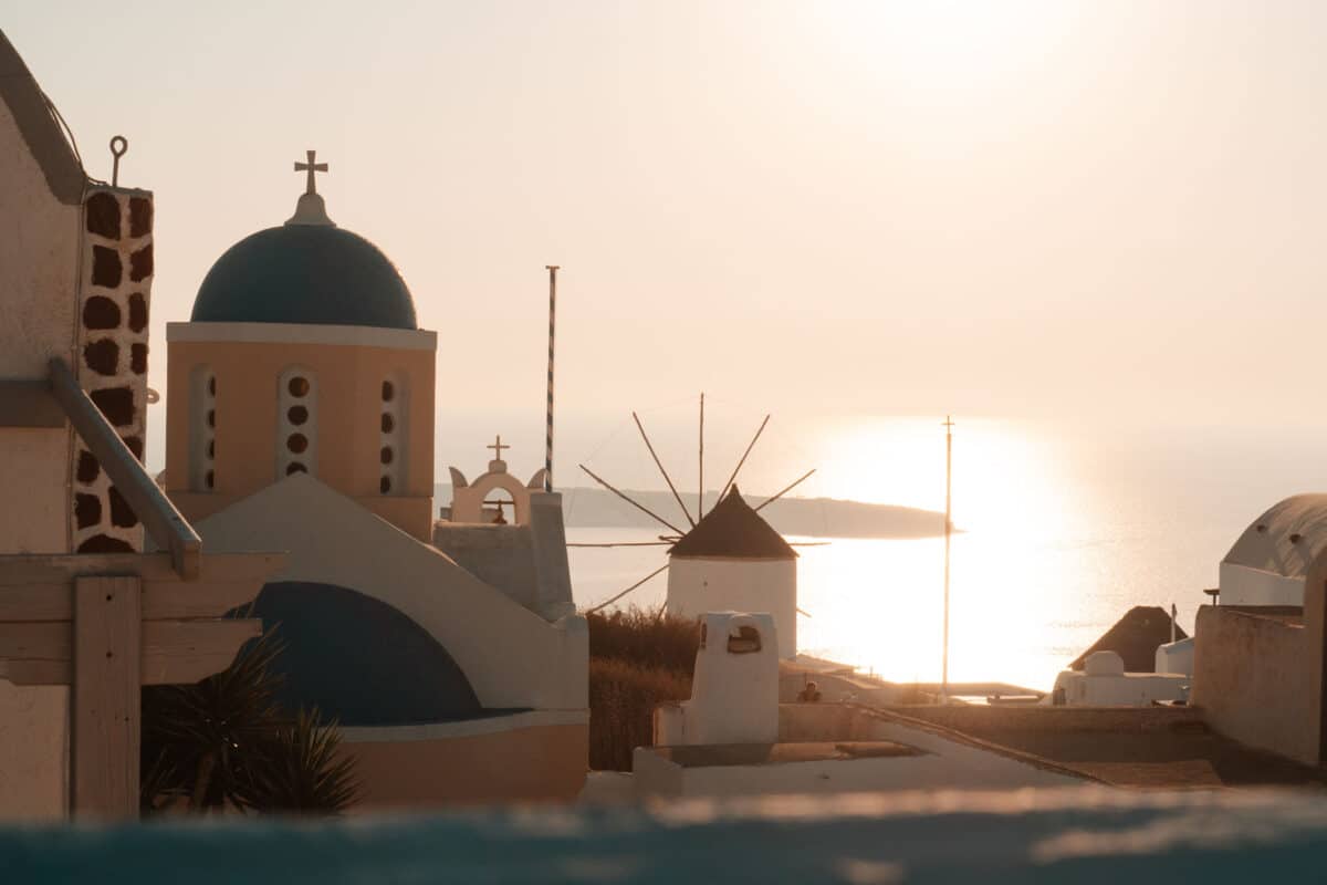 ou voir le coucher de soleil Oia Santorin