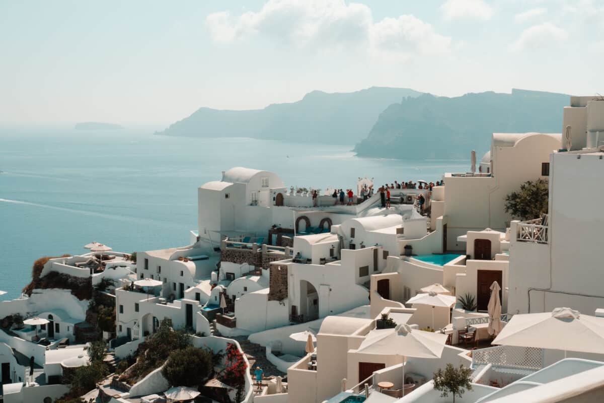 Santorin où voir la caldeira